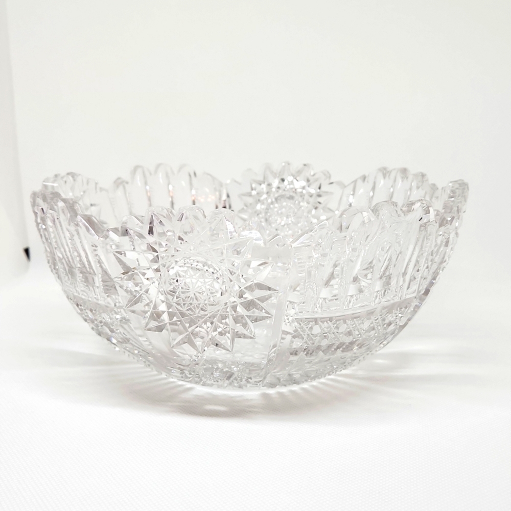 Brilliant cut glass bowl - Picture 2 of 6